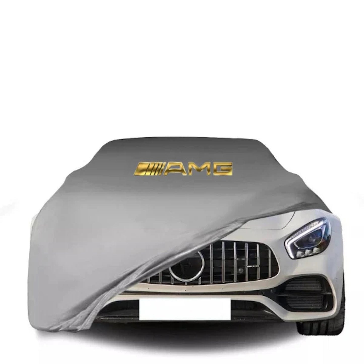 Gold Custom Indoor Car Cover Compatible with Mercedes Sedans Wind Proof
