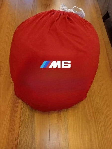 Red Car Cover For BMW M6 Class Dust Proof Windproof  Combing Indoor Car Cover