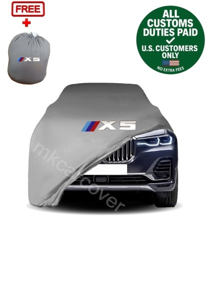 Gray Car Cover  For Bmw X5 Class Dust Proof Windproof  Combing Indoor 2000- 2026