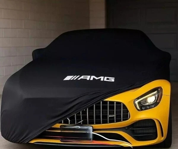 For Mercedes AMG Black Car Cover Class Dust Proof Windproof  Combing IndoorCover