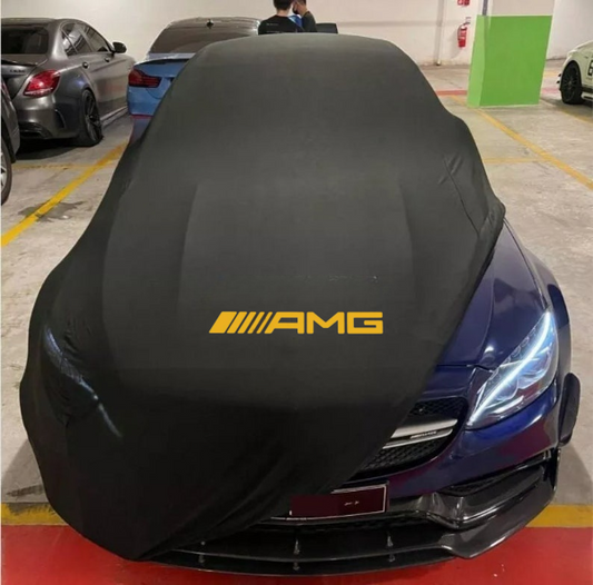 Black Car Cover For Mercedes Benz AMG Class Dustproof Universal Sedan Car Cover