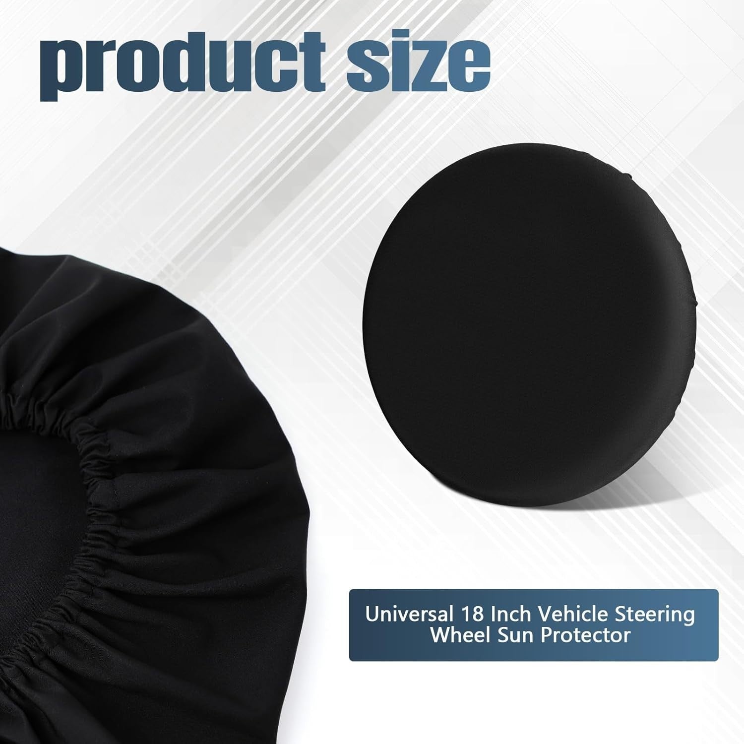 Car Steering Wheel Sunshield Cover, Steering Wheel Cover Sunshade with Scratch
