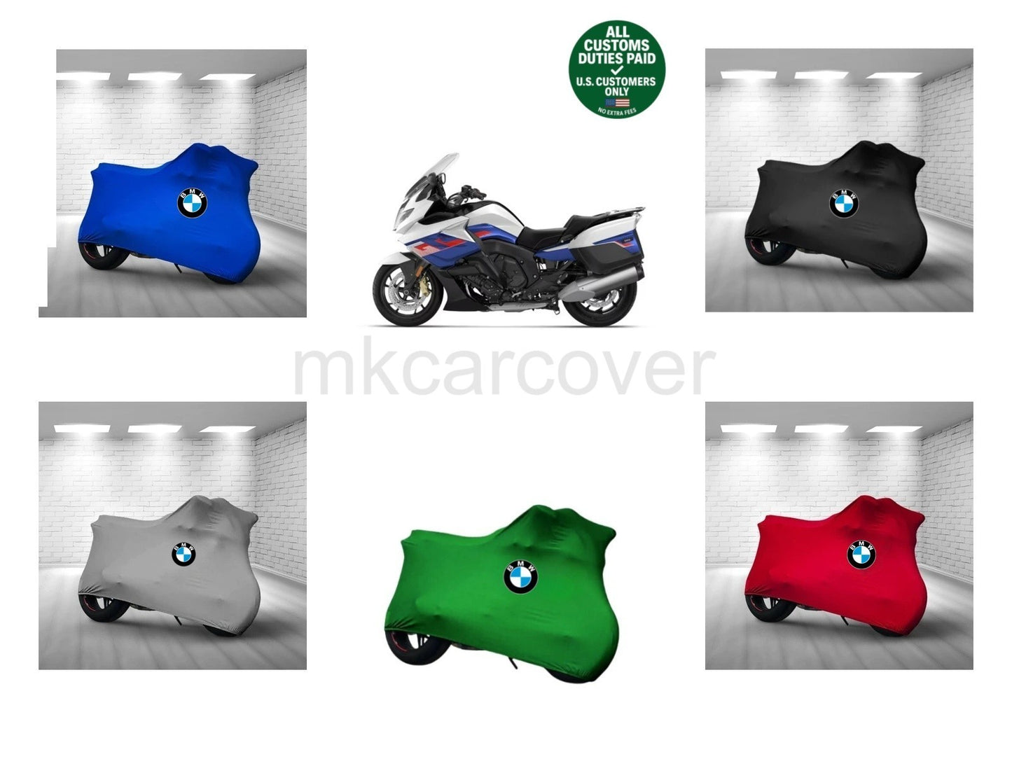 For BMW K 1600 GT Combed Cotton Motorcycle Cover Custom Fit Soft Elastic Indoor