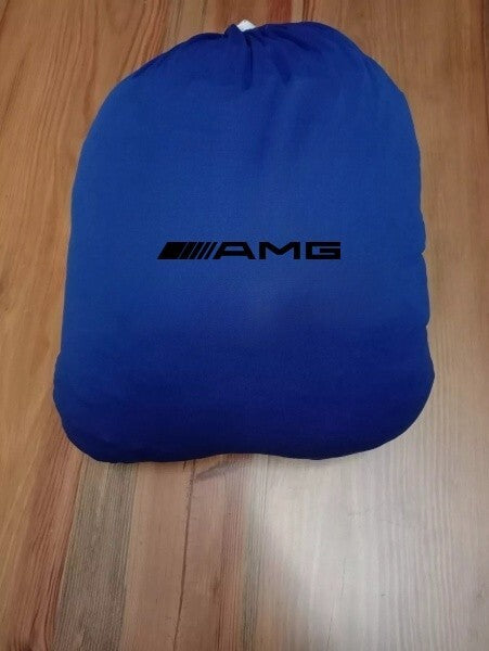 Blue Car Cover For Mercedes-Benz AMG GLC Class Dust Proof Windproof  Combing SUV