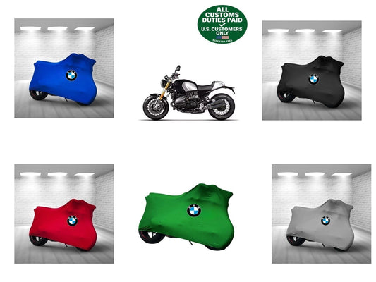 For BMW R 12 nine T Combed Cotton Motorcycle Cover Custom Fit Soft Elastic