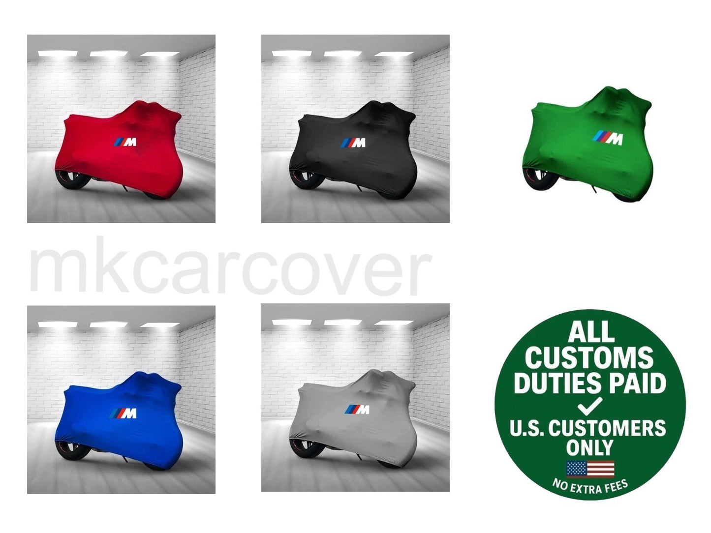 For BMW M 1000 RR Combed Cotton Motorcycle Cover Custom Fit Soft Elastic Indoor