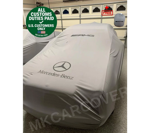 Gray Car Cover For Mercedes AMG Class Dust Proof Windproof  Combing Cover Indoor
