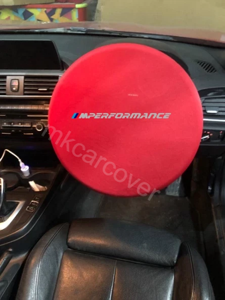 Red Car Cover For Bmw M Performance Class Dust Proof Windproof Combing Car Cover