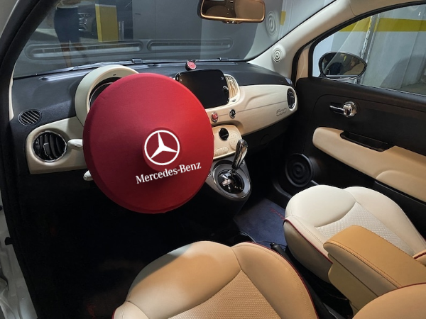 For Mercedes-Benz Car RedSteering Wheel Sun Visor Cover Steering Wheel Sun Visor