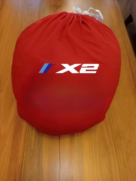 Red Car Cover For BMW X2- iX2 M Class Dust Proof Windproof  Combing Cover Indoor