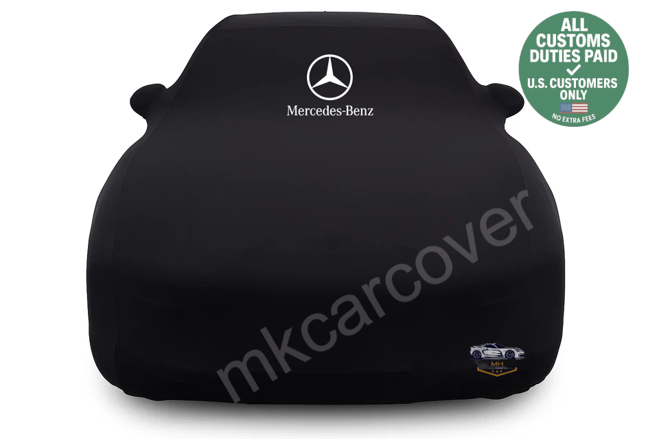 Black Car Cover For Mercedes-Benz G Class SUV Dust Proof Windproof Combing Cover