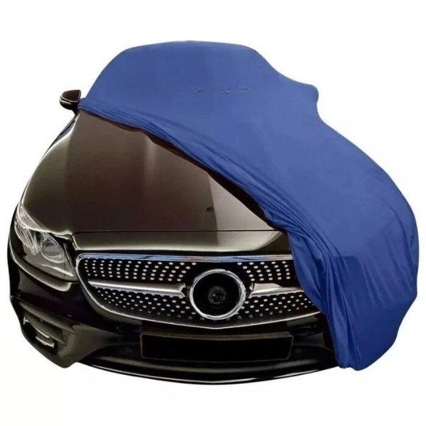 For Mercedes-Benz Blue Car Cover Class Soft Dust Proof Windproof  Combing Car