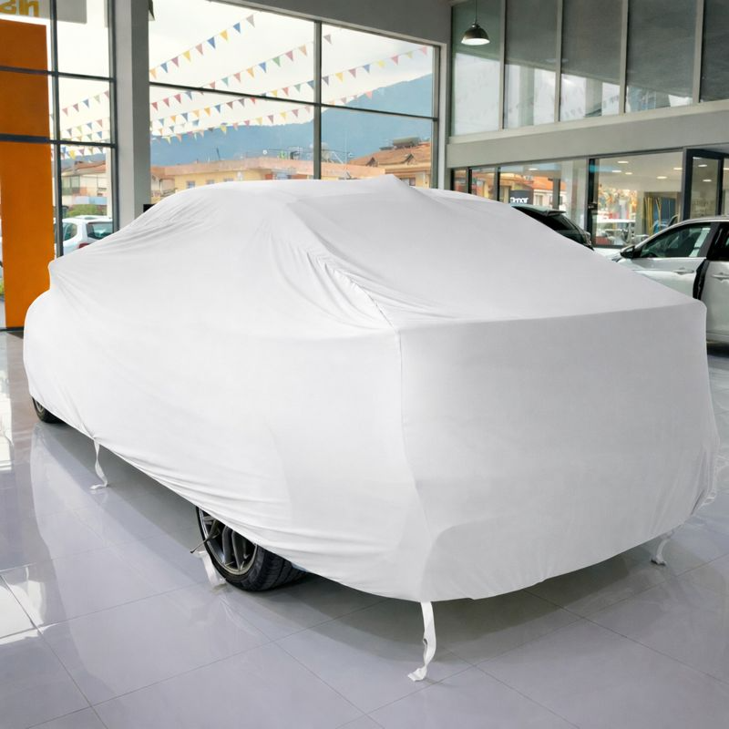 Premium White Car Cover  For Mercedes- Benz Class Dustproof  Indoor Car Cover