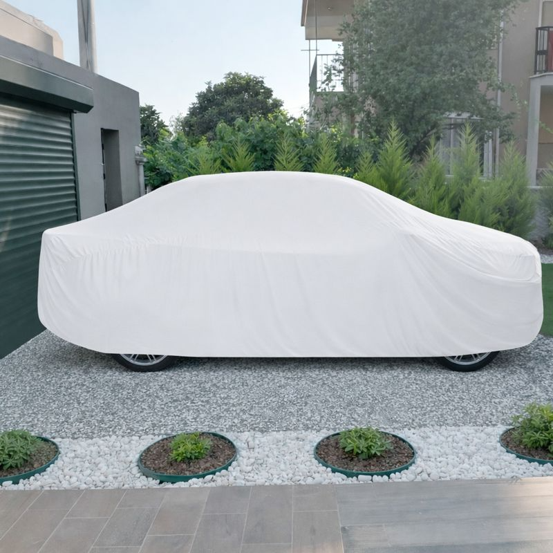 Premium White Car Cover  For Mercedes- Benz Class Dustproof  Indoor Car Cover