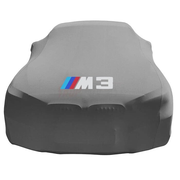 Gray Car Cover For Bmw M3 Class Dust Proof Windproof  Combing Car Cover Indoor
