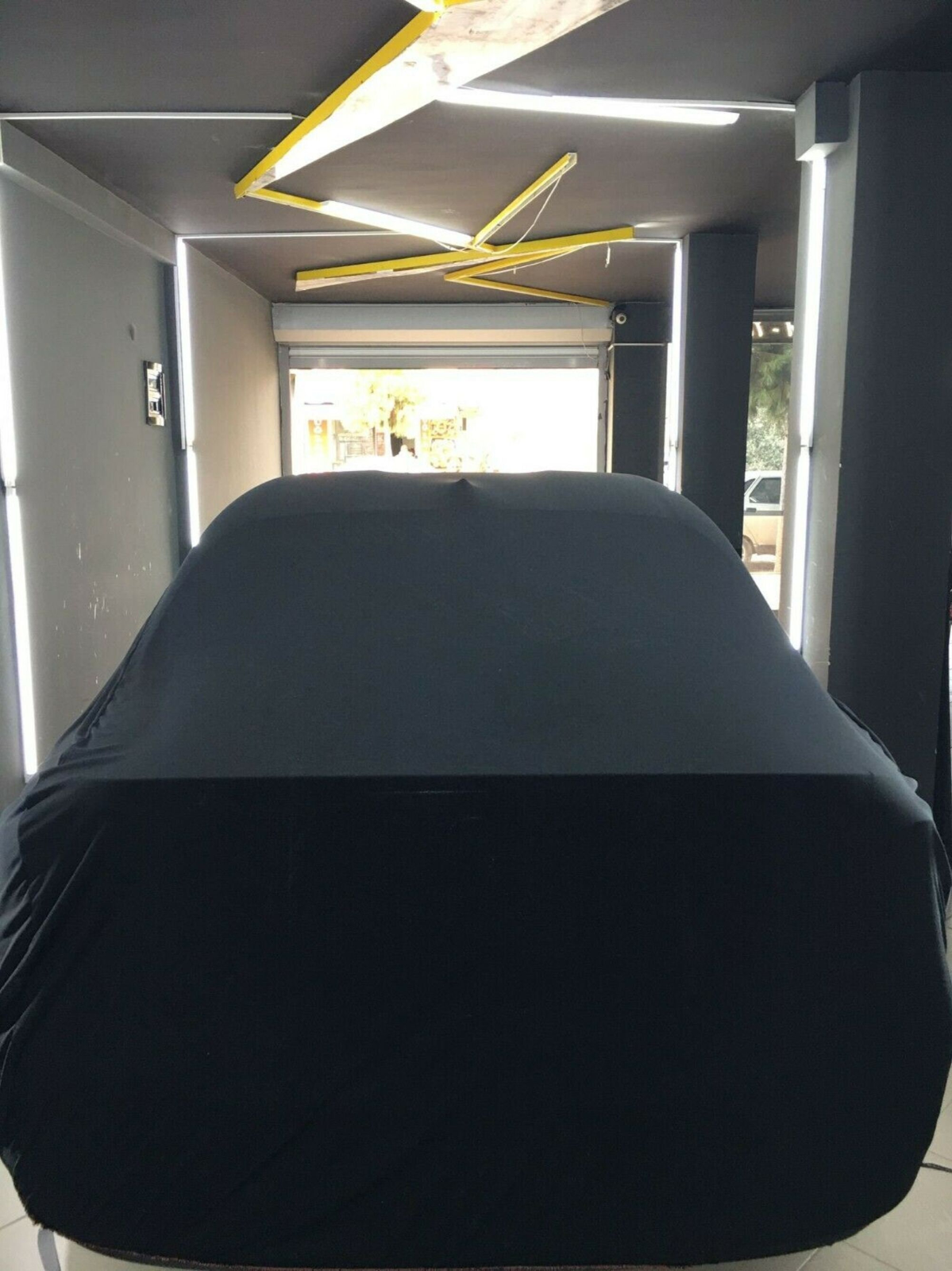 Black Car Cover For BMW M2 Class Dust Proof Windproof  Combing Soft Indoor Car