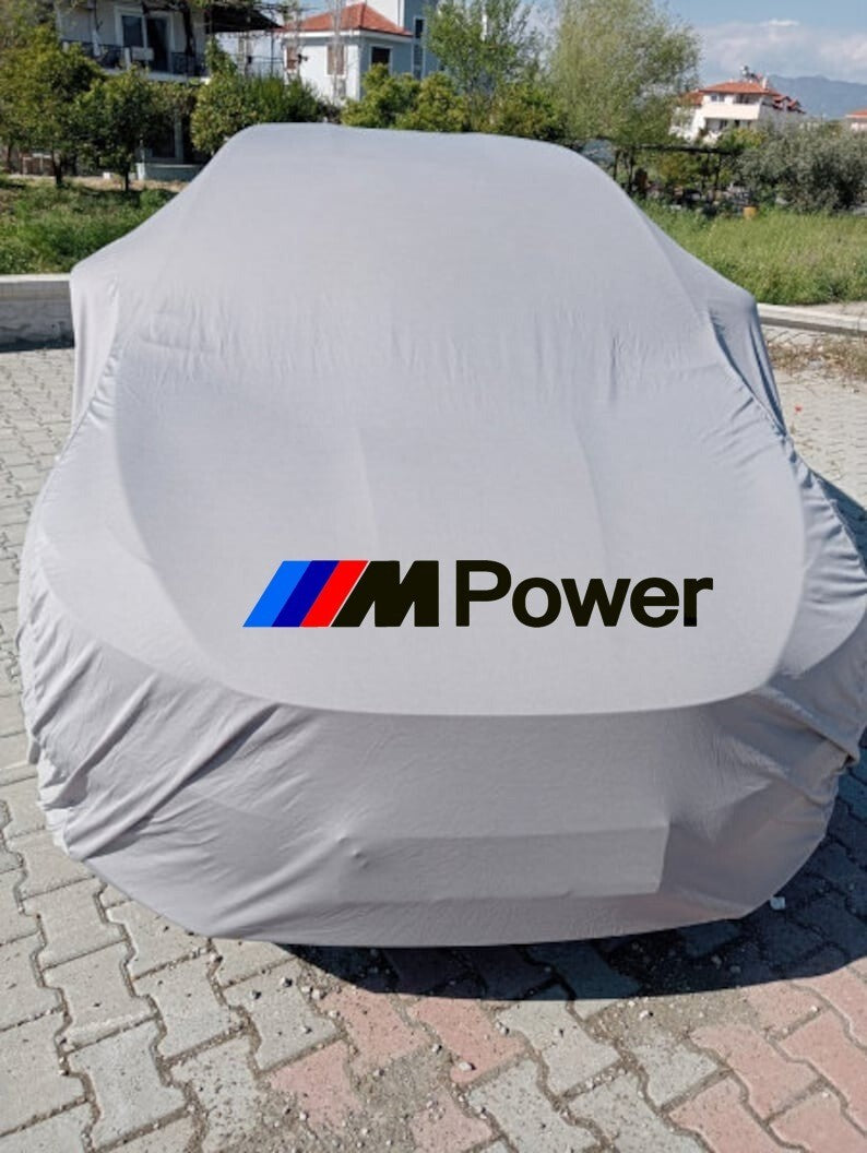 For M Power Car Cover Gray Black Dust Proof Windproof  Combing M2 M3 M4 M5 M6 M7