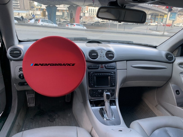 Car Red Steering For Bmw M Wheel Sun Visor Cover Steering Wheel Soft Sun Visor