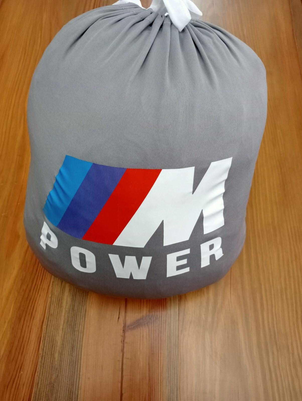 Gray Car Cover For BMW M Power Class Dust Proof Windproof  Combing Indoor Cover