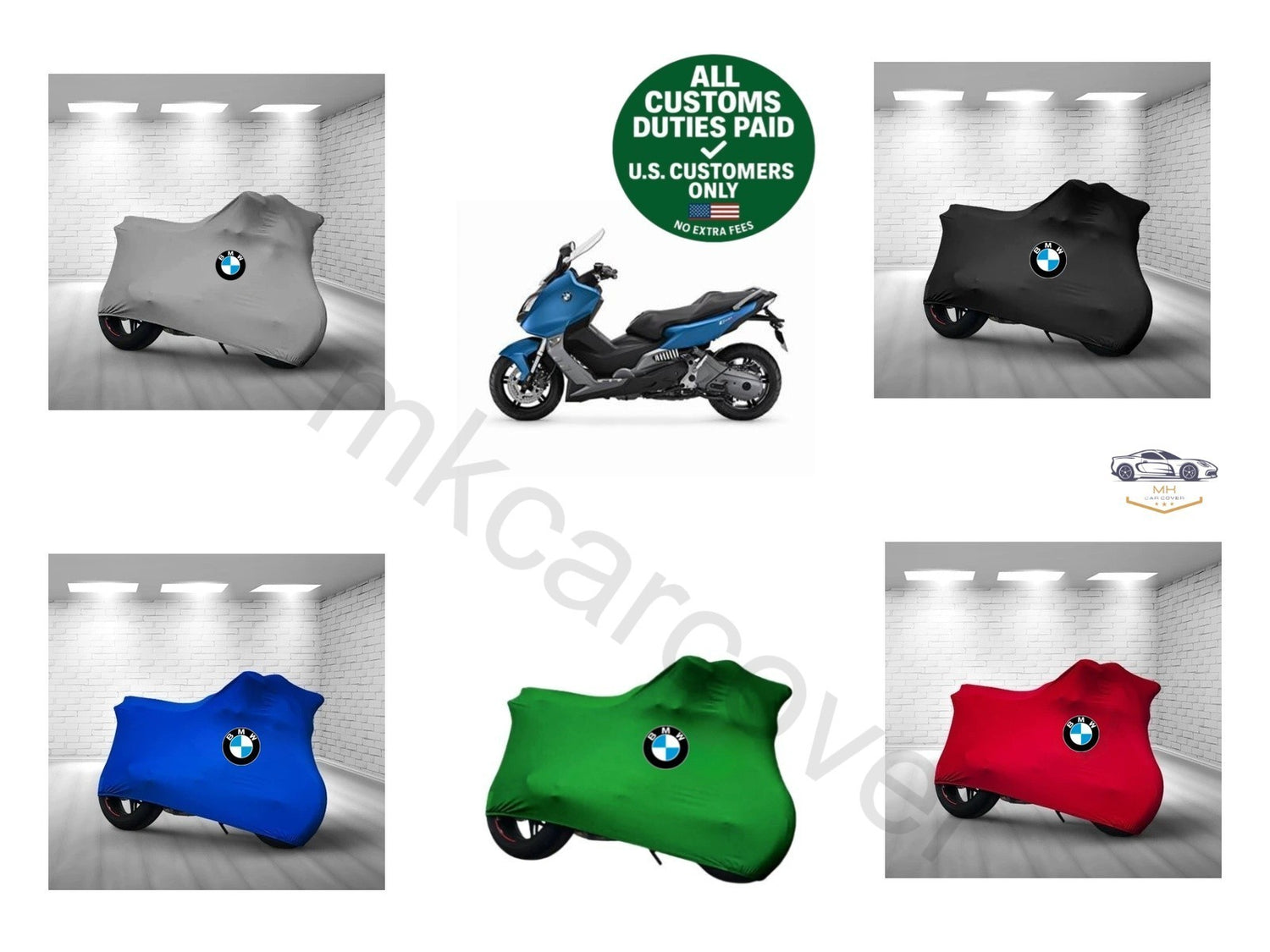 ForBMW C 600 Sport Combed Cotton Motorcycle Cover Custom Fit Soft Elastic Indoor