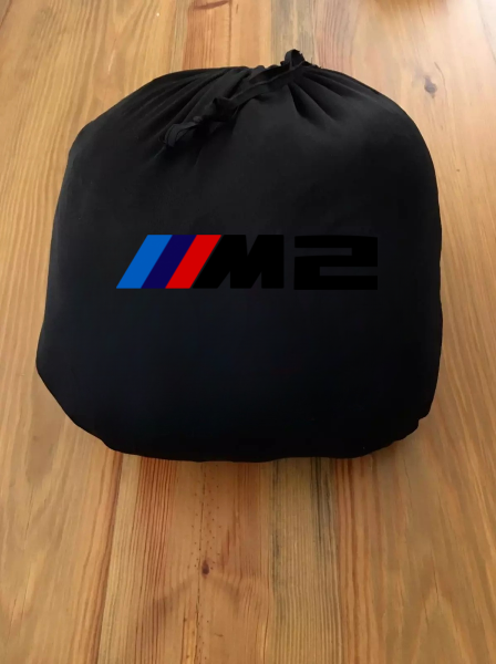 Black Car Cover For BMW M2 Class Dust Proof Windproof  Combing Soft Indoor Cover