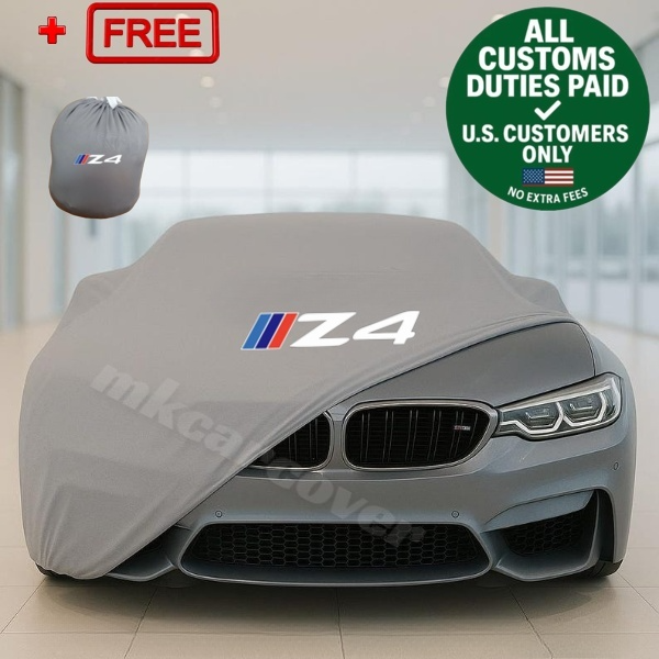 Gray Car Cover  For Bmw Z4 Class Dust Proof Windproof  Combing  Indoor Car Cover