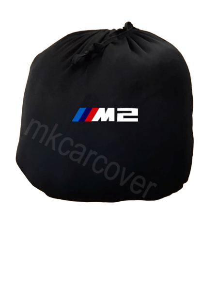 Black Car Cover For BMW M2 Class Dust Proof Windproof  Combing Soft Indoor Car