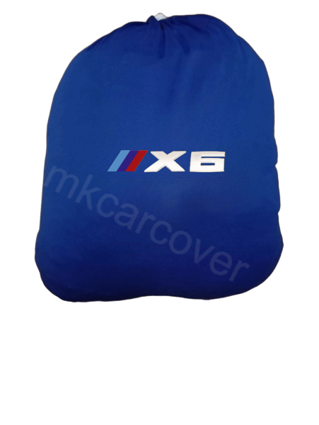 Blue Car Cover For Bmw X6 Class Dust Proof Windproof  Combing Indoor Car Cover