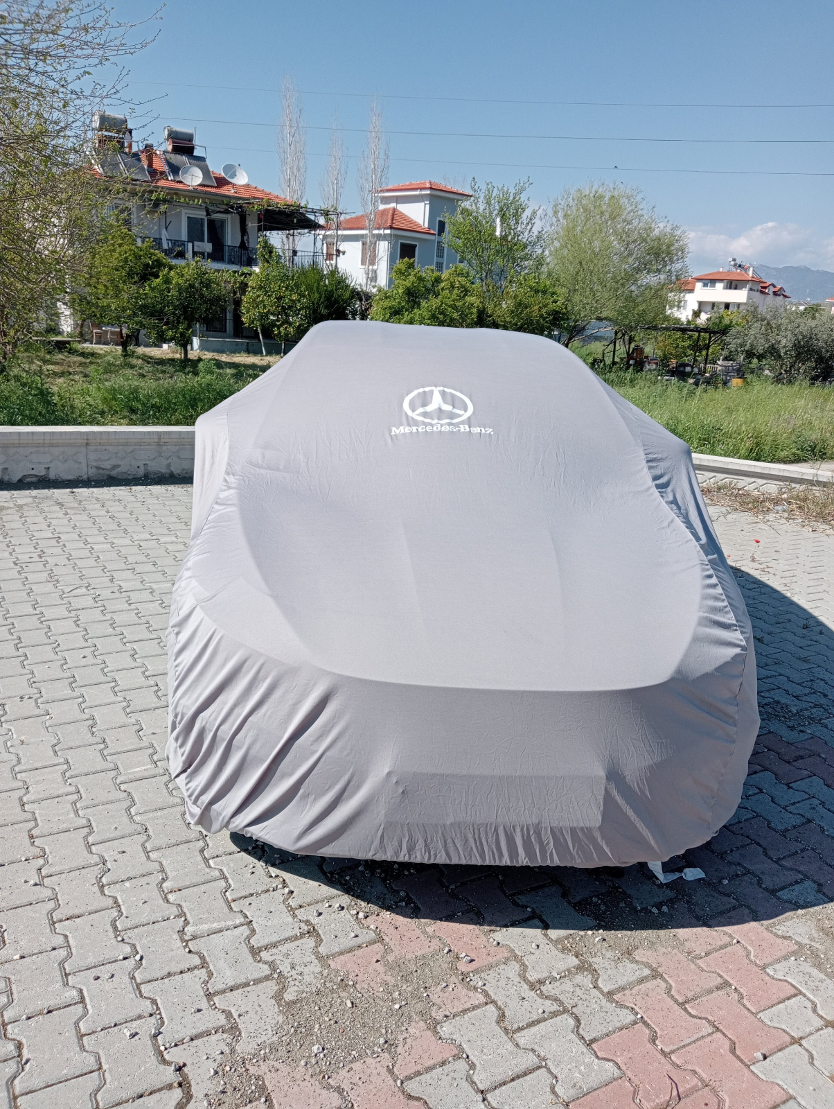 Gray Car Cover For Mercedes Benz Class A 180 200 250 Hatchback Proof Windproof