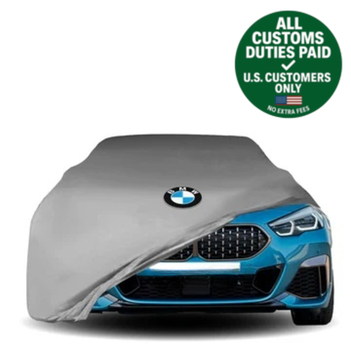 Gray Car Cover For BMW Class Dust Proof Windproof Combing Cover Indoor Car Cover