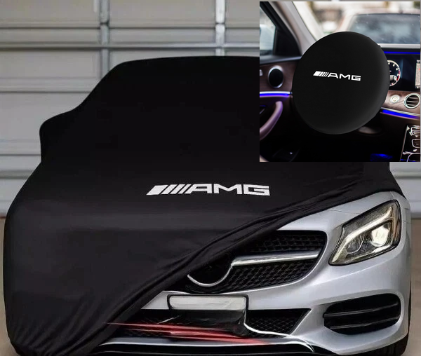 For Mercedes AMG Car Cover+ Car Steering Wheel Sunshield Cover Class Dust Proof