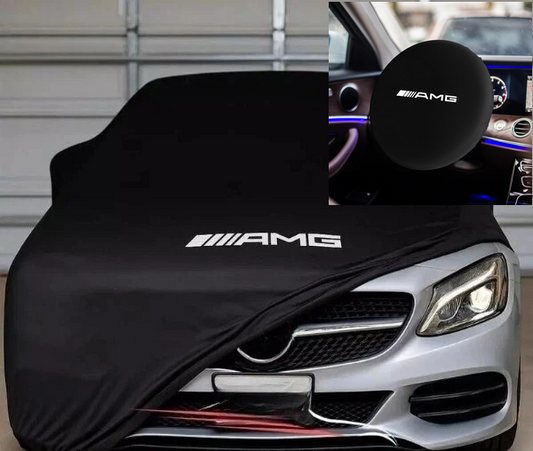 For Mercedes AMG Car Cover+ Car Steering Wheel Sunshield Cover Class Dust Proof