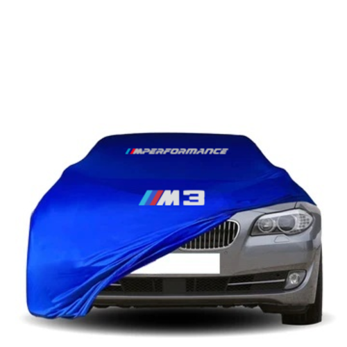 Blue Car Cover For Bmw M3 Class Dust Proof Windproof  Combing Indoor Car Cover
