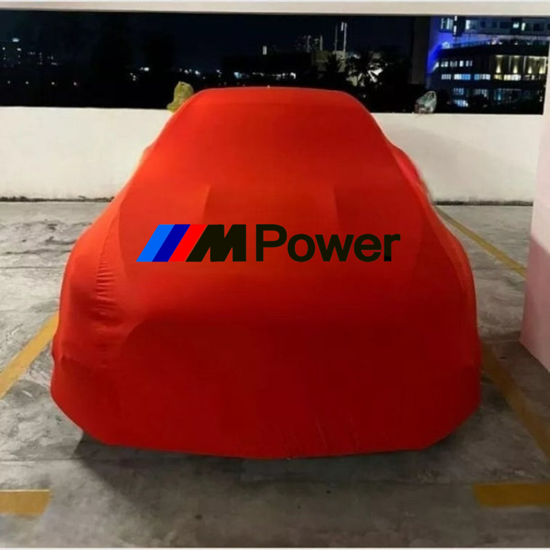 For M Power Car Cover Class Dust Proof Windproof  Combing Indoor Car Cover Red