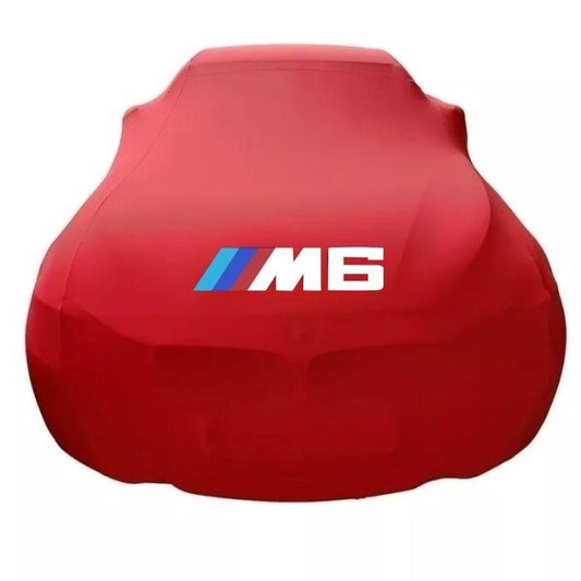 Red Car Cover For BMW M6 Class Dust Proof Windproof  Combing Indoor Car Cover