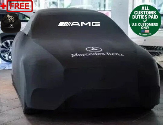 For Mercedes Car Cover Class Dustproof Universal Sedan Car Cover Black...
