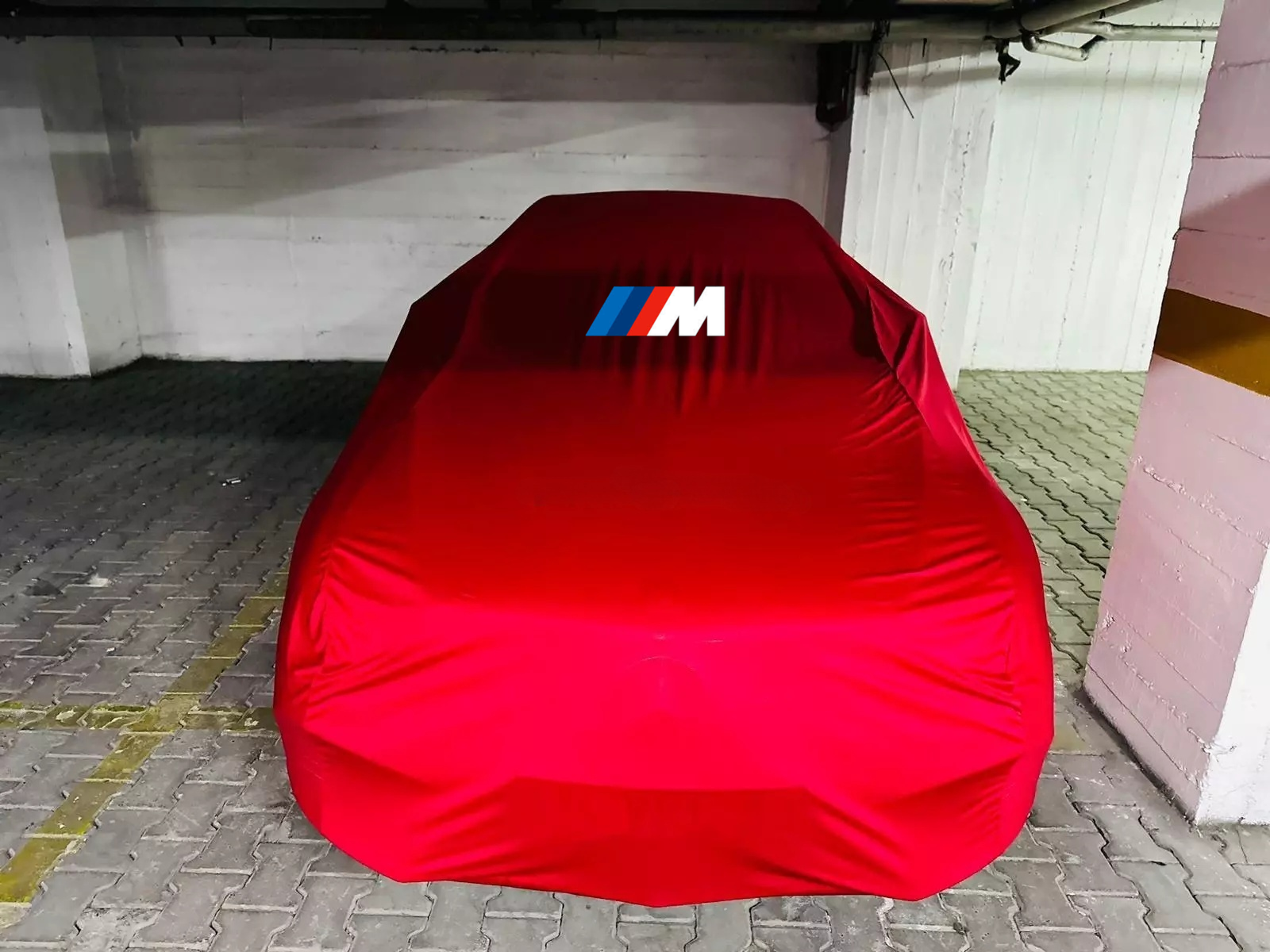For BMW  Red M Car Cover Class Dust Proof Windproof  Combing Car M2 M3 M4 M5 M6
