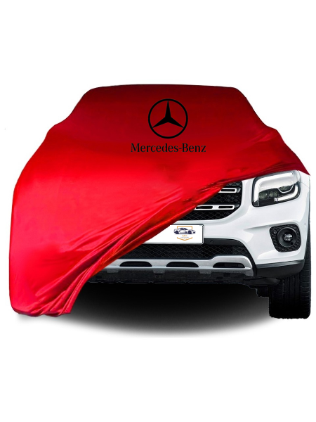 Red Car Cover For Mercedes GLE SUV Class Dust Proof Windproof Combing Indoor Car
