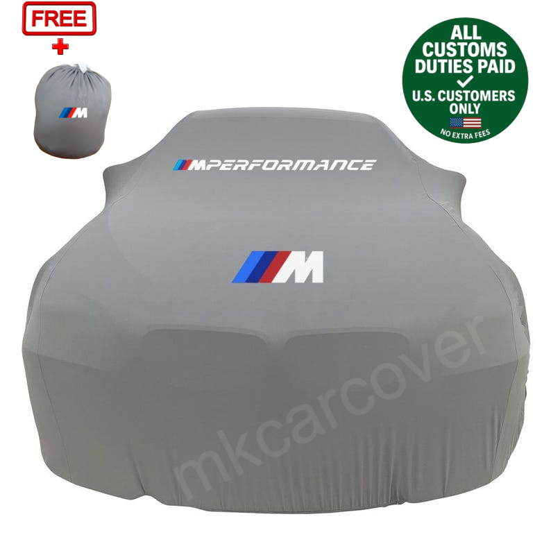 Gray Car Cover  For BMW M Power Class Dust Proof Windproof  Combing Indoor Cover