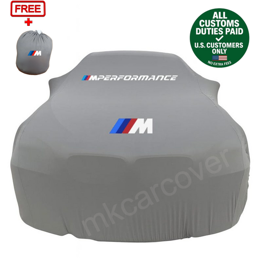 Gray Car Cover  For BMW M Power Class Dust Proof Windproof  Combing Indoor Cover