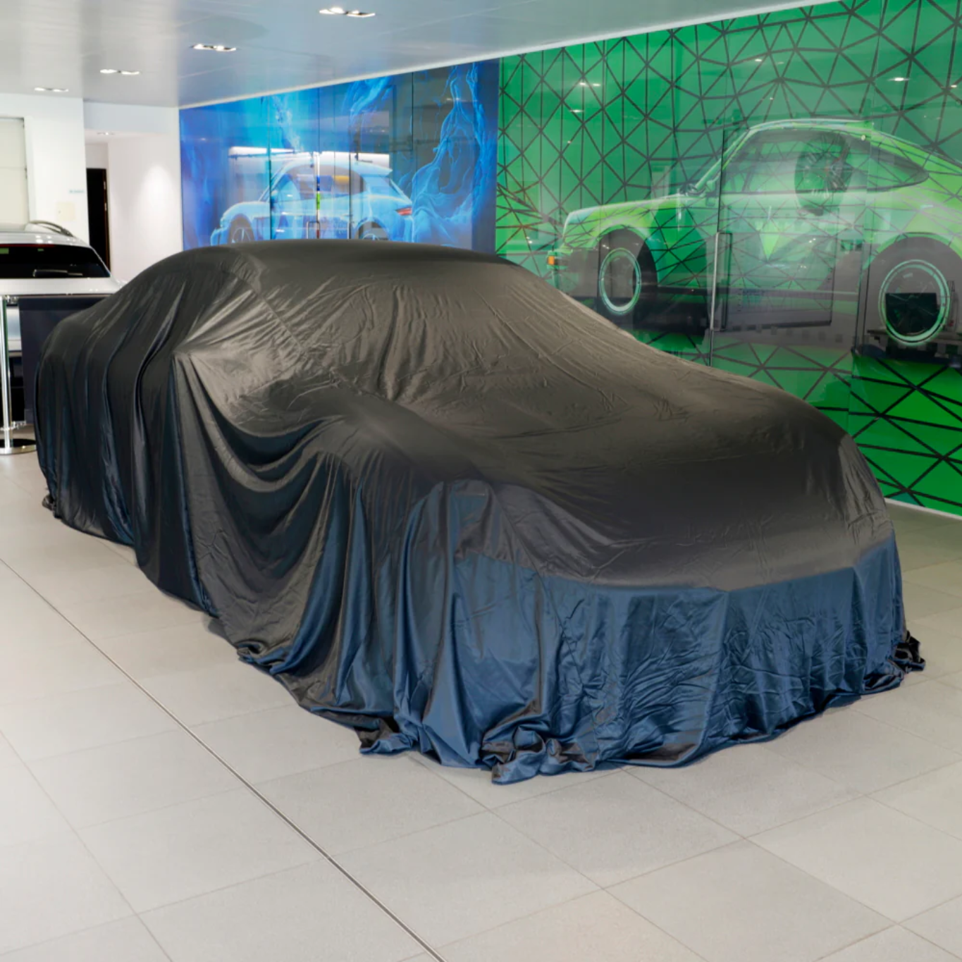 Indoor Black Premium Showroom Reveal Car Cover Reveals Various Sizes & Colors