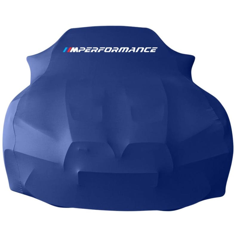 Blue Car Cover For Bmw M Performance Class Dust Proof Windproof CombingCar Cover
