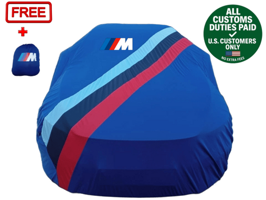 Blue Car Cover For BMW M Class Dust Proof Windproof Car Cover M2 M3 M4 M5 M6 M8