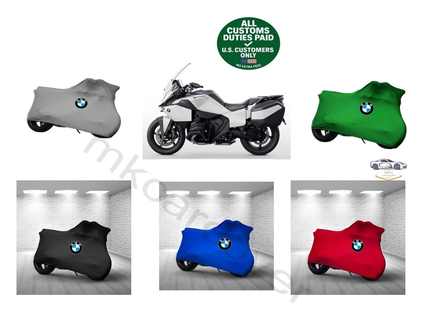 For BMW R1300 RT Combed Cotton Motorcycle Cover Custom Fit Soft Elastic Indoor