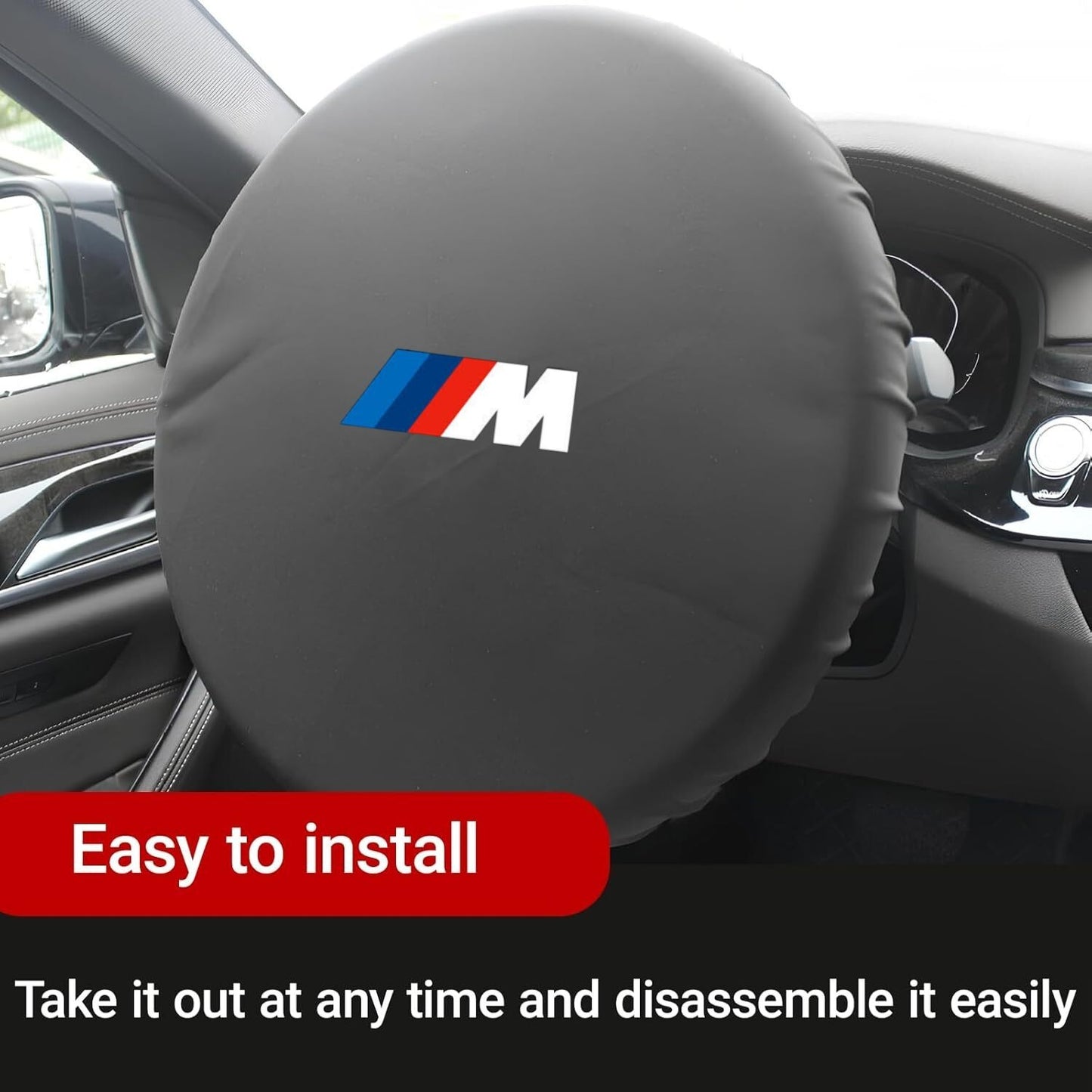 For Bmw M Car Steering Wheel Sunshield Cover, Steering Wheel Cover Sunshade with