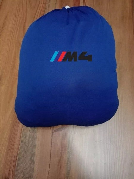 For Bmw M4 Car Cover Class Dust Proof Windproof  Combing  Indoor  Cover Blue