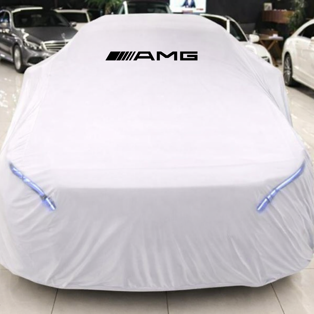 Premium White Car Cover  For Mercedes AMG Class Dustproof  Indoor Car Cover