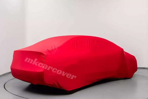 Red Car Cover For BMW M3 Class Dust Proof Windproof  Combing Indoor Car Cover
