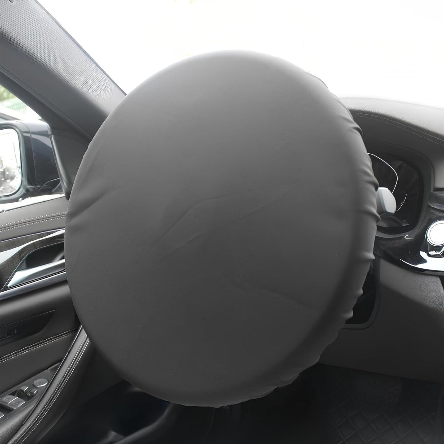 Car Steering Wheel Sunshield Cover, Steering Wheel Cover Sunshade with Scratch