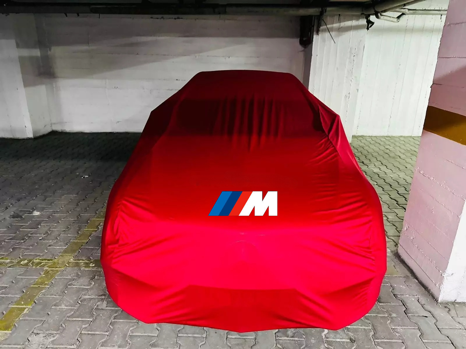 For BMW  M Car Cover Class Dust Proof Windproof  Combing Car Cover Red Tailor
